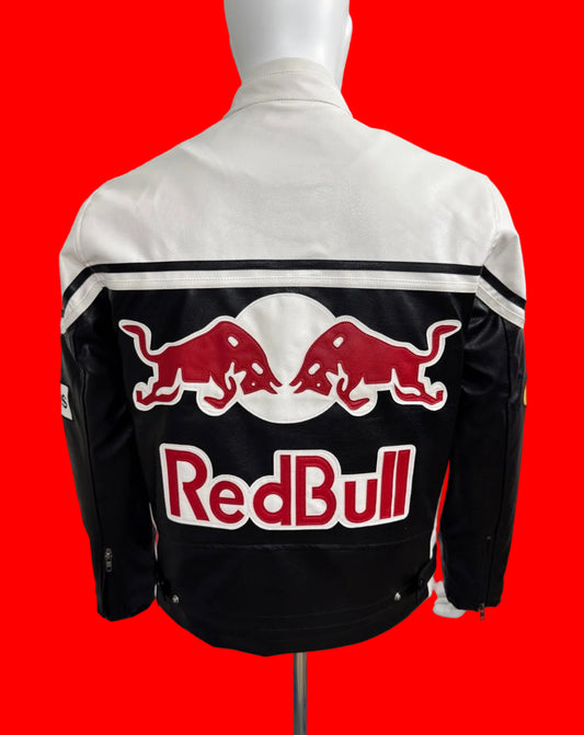 Vintage Red Bull Racing Leather Jacket
Motul Michelin Patches - White/Red/ Black MotoGP Wings Logo Bomber
