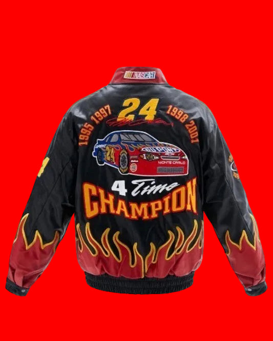 Jeff Gordon 2001 Champion DuPont
NASCAR Racing Jacket - Flame Black/ Red