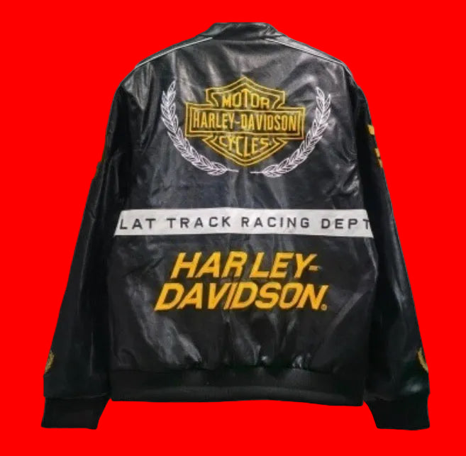 Harley-Davidson XR750 Racing Leather
Jacket - Black Yellow #1 Edition
