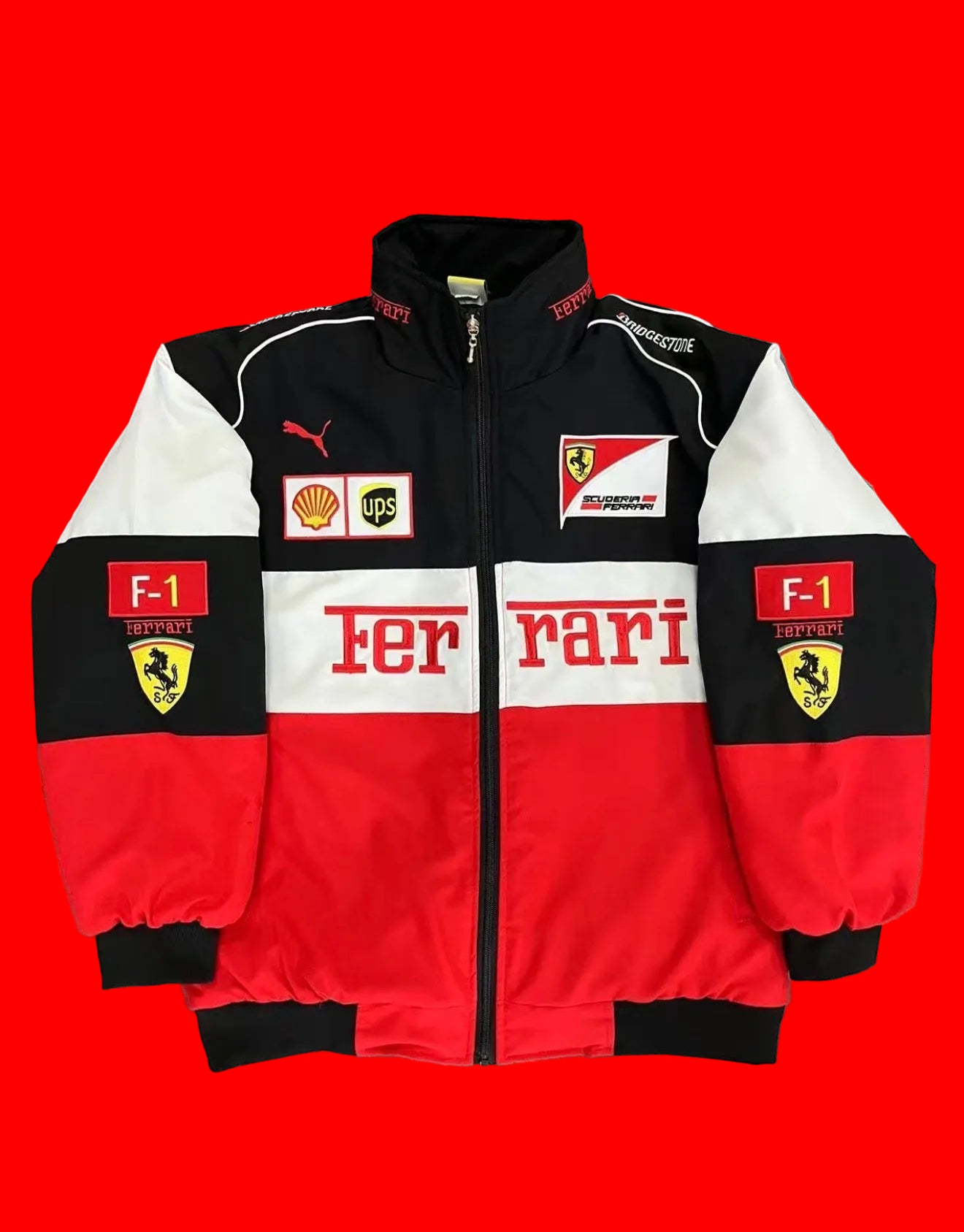 Vintage Puma Scuderia Ferrari F1 Racing Jacket - Shell UPS Bridgestone Patches
- Rare Michael Schumacher Era
Streetwear