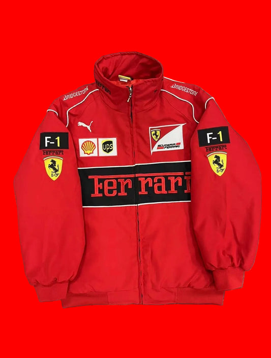 Scuderia Ferrari Puma F1 Team Racing Jacket Vintage Red - Bridgestone Shell
UPS Embroidered Motorsport
