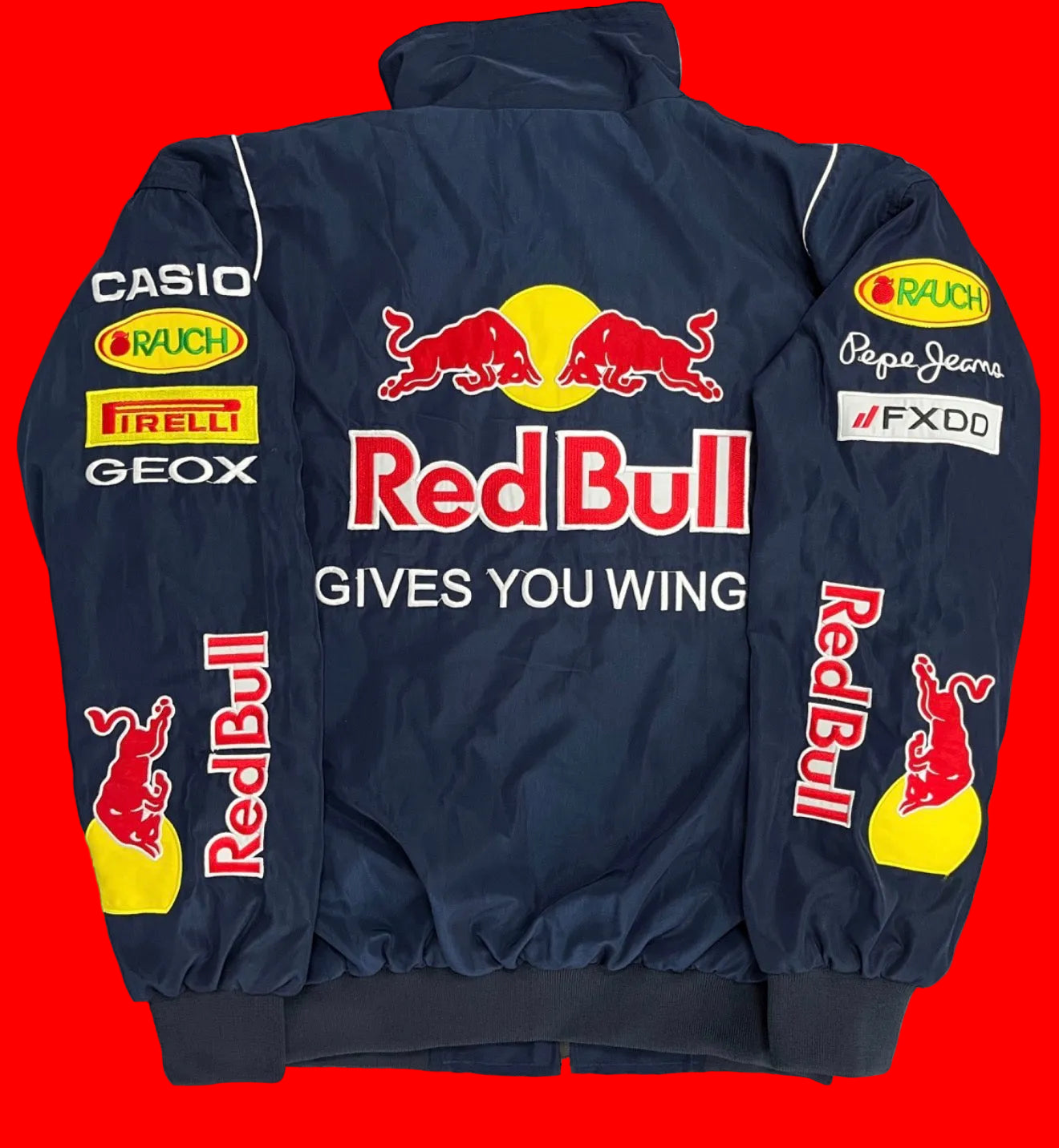 Infiniti Red Bull Racing Team Jackets - Black/Navy Duo with Pepe Jeans
Patches